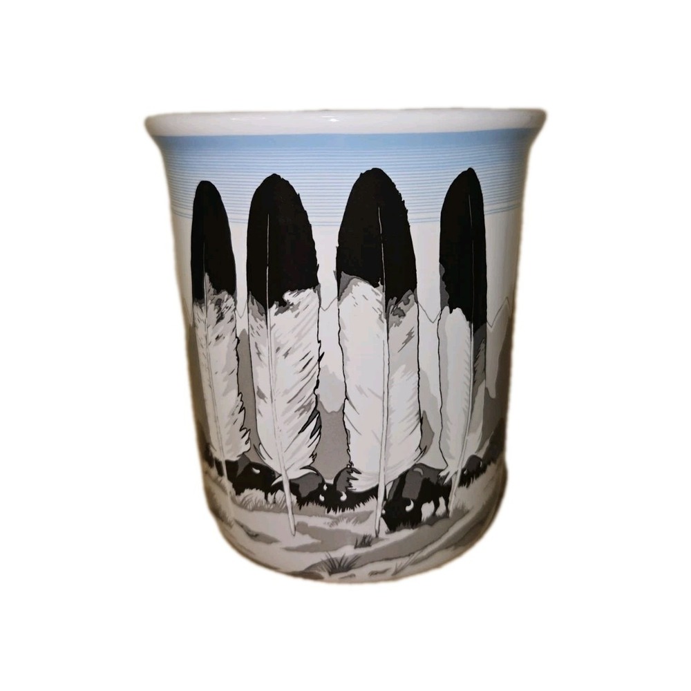 Pendleton Woolen Mills Legendary Collection Coffee Mug In Their Element Feathers - Picture 2 of 6